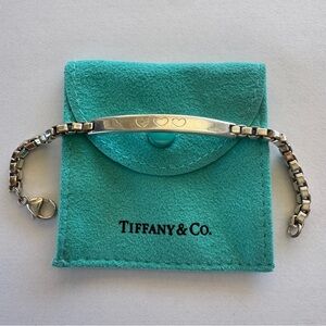 Tiffany Sterling Silver Venetian Link ID Bracelet